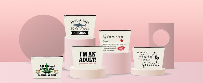 Sazuwu Godmother Aunt Gifts Godmother Gifts from Godchild Baptism Makeup Bag Aunt Christian Proposal Cosmetic Bag Birthday Christmas Mother’s Day Present Travel Pouch