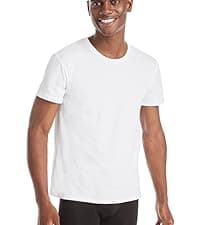 Hanes Packs, Stay-Tucked Soft Cotton, Best Undershirts for Men, White/Black/Asstd Multipacks