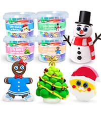 Christmas Stocking Stuffers - Slime for Kids - 4 Pack Slime Balls - Toys Slime Kit Xmas Gifts for Classroom Rewards Teens Girls Boys 4 5 6 7 8 9 10 11 12 Year Old and Adults