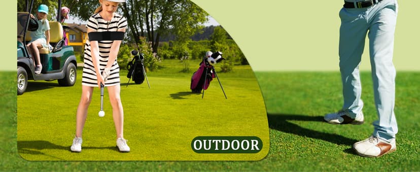 Retractable Golf Swing Training Aid, Golf Grip Trainer for Warm Up, Click Feedback Golf Swing Trainer for Improving Hitting Strength & Tempo, Ideal for Beginners, Indoor & Outdoor Practice