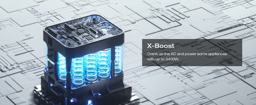 EF ECOFLOW Solar Generator DELTA 2 Max 2048Wh With 400W Solar Panel, LFP Battery Portable Power Station Up to 3400W AC Output Fast Charging 0-80% in 43 Min solar powered generator For Camping, RV