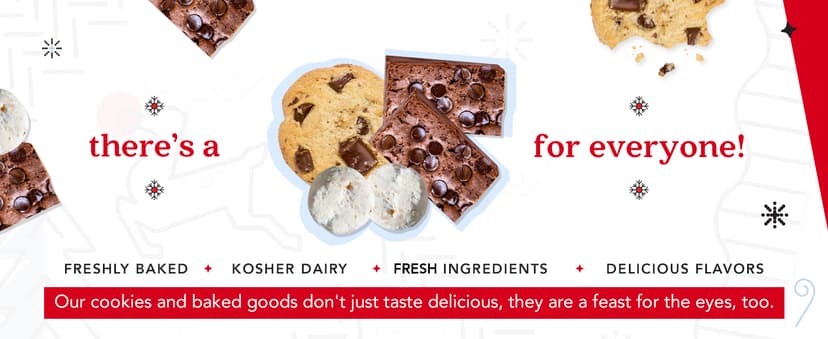 David’s Cookies Holiday Cookies and Brownies Gift Basket Crate - Deliciously Flavored Assorted Cookies and Brownies in a Christmas Snack Box Gift Crate - Gourmet Holiday Food Gift Basket for Sharing