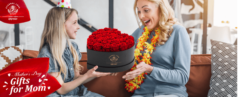 16-Piece Preserved Rose Birthday Gifts for Women, Eternal Rose Preserved Flowers for Delivery Prime Mothers' Day, Valentine's Day, Christmas, Birthday - Red Roses