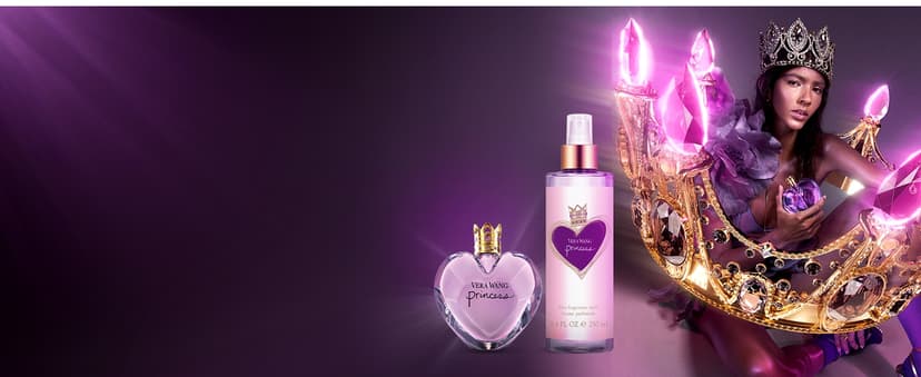 Vera Wang Princess + Rock Princess, Body Mist and Eau de Toilette Spray (2) 3 Piece Gift Set, Notes of Peach, Jasmine, and Vanilla, Women's Fragrance, Long Lasting, Everyday Fragrance