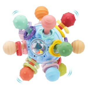 Baby Montessori Sensory Toys for 0-6 6-12 Months, Baby Teether Teething Toys for Babies 0 3 6 9 12 18 Months, Newborn Infant Learning Developmental Toys Gifts for 1 2 Year Old Boys Girls