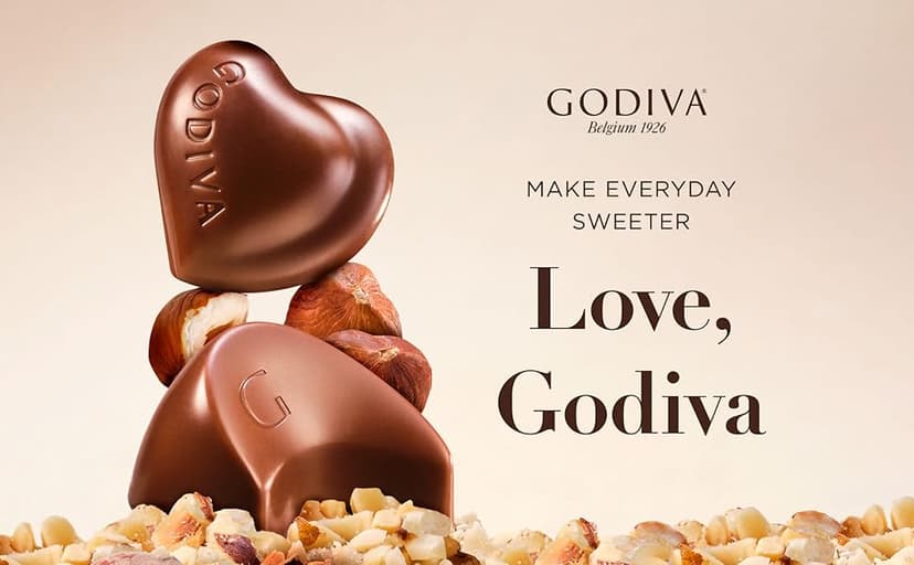 Godiva Chocolatier Thank You Ribbon 18-Piece Assorted Chocolate Gift Box – Gourmet Chocolate Candy Variety Pack – Dark Caramel, Milk Chocolate, Nuts– Gift Basket for Father’s Day, Birthday and Anniversary