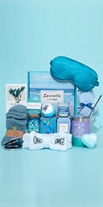 Gifts Basket for Women - Birthday Gifts for Women,Women Gifts Set Contains 13 Items Unique Female Gift Ideas,Relaxing Care Package Self Care Gift Box for Women Mom Wife Bestie Sister