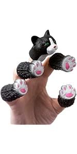 AQKILO Squirrel Finger Puppet Set, Animals Puppet Show Theater Props, Novelty Toys Weird Stuff Gifts