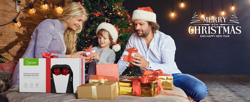 cotsoco Neck Massager,Shiatsu Shoulder and Back Massager with Heat, Electric Deep Tissue Massage Pillow for Body Muscle Pain Relief,Best Gifts Mom Dad Women Men,Home, Office Car Use