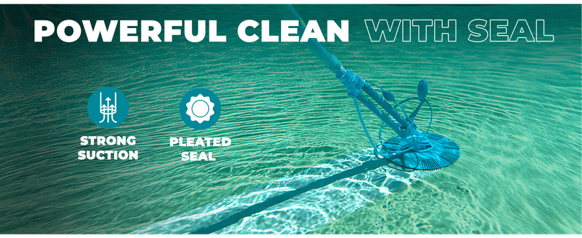 XtremepowerUS Premium Automatic Suction Vacuum-generic Climb Wall Pool Cleaner Sweeper In-Ground Suction Side + Hose Set