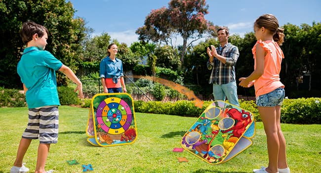 Bean Bag Toss Game for Kids - Cornhole Board Outdoor Toys for Toddlers -Party Activities Carnival Outside Yard Backyard Beach Lawn Games Toy for Kid Boys Girls Age 3 4 5 6 7 8 Year Old Birthday Gifts