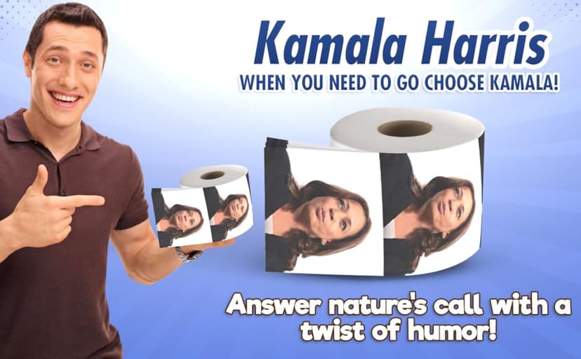 Joe Biden Funny Political Toilet Paper Roll by Gagster - TP Prank Democrat & Republican Election Party Joke Gifts,White Elephant Gift Exchange, Secret Santa, Make your Butt Laugh