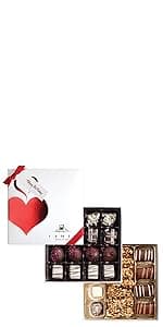 Ftaher's Day Gift Basket from Brooklyn - 7 Types of Handcrafted Gourmet Chocolates - Luxury Set of Dairy Free Kosher Artisanal Chocolates - Premium Father's Day Chocolate Gift Box - Assorted Sweet Candy Treats