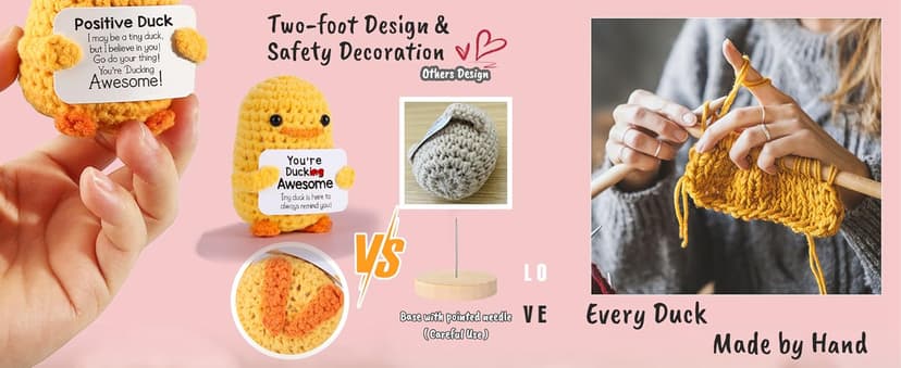 MBL Sister Gifts for Birthday Mothers Day - Handmade Funny Cute Small Duck Present for Sisters Sis Big Little Sister Graduation Christmas Stocking Stuffers