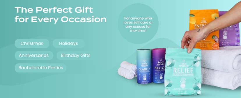 Body Restore Shower Steamers Aromatherapy 15 Pack - Birthday Gifts for Women, Men, Travel Essentials, Stress Relief, Relaxation, Self Care - Eucalyptus