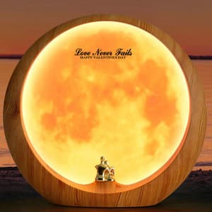 mamre Moon Lamp for Living Room, Decoration Night Light, Anniversary Valentine Gifts for Him, Mr & Mrs Signs for Wedding Table Décor, Home Gift Xmas Gift, Newlywed Couples Under The Full Moon