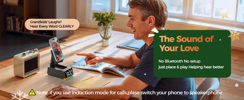 Birthday Gifts for Men Women-Bluetooth Speaker with HD Sound, Stocking Stuffers White Elephant Gifts for Adults, Kitchen Gadgets for Anniversary Idea Gift for Dad Mom Husband Wife(Black)