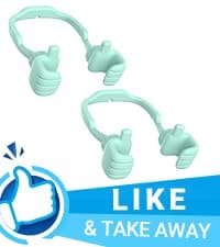 Stocking Stuffers for Teens Girls Boys Adults Cell Phone Stand: UPGRADE Adjustable Thumbs Up Lazy Phone Holder for Desk Cool Gadgets Fun Birthday Gift Ideas for Kids Teenager Women Gifts for Christmas