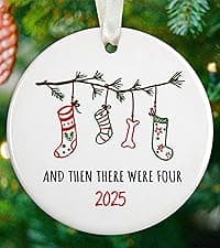 Gifts for Expecting Parents - Expecting Parents to Be Unique Gifts - Baby Pregnancy Announcement Gift Ideas for Husband, Family - Baby Ornament 2026 - Baby Pregnancy Announcement - Glass Ornament