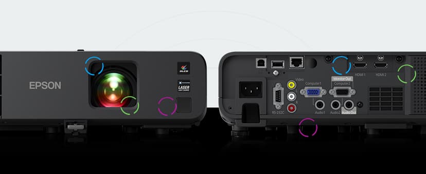 Epson Pro EX11000 3-Chip 3LCD Full HD 1080p Wireless Laser Projector, 4,600 Lumens Color/White Brightness, Miracast, 2 HDMI Ports, USB Power for Streaming, Built-in 16W Speaker