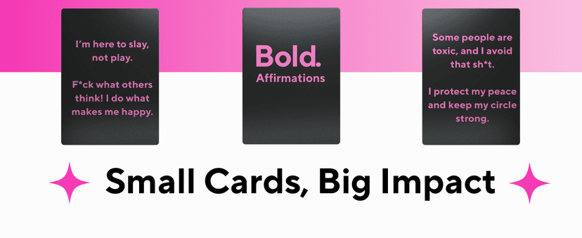 Badass Affirmation Cards - 100 Daily Motivational and Inspirational Affirmations for Women - Gifts for Women, Best Friend, and Self Care