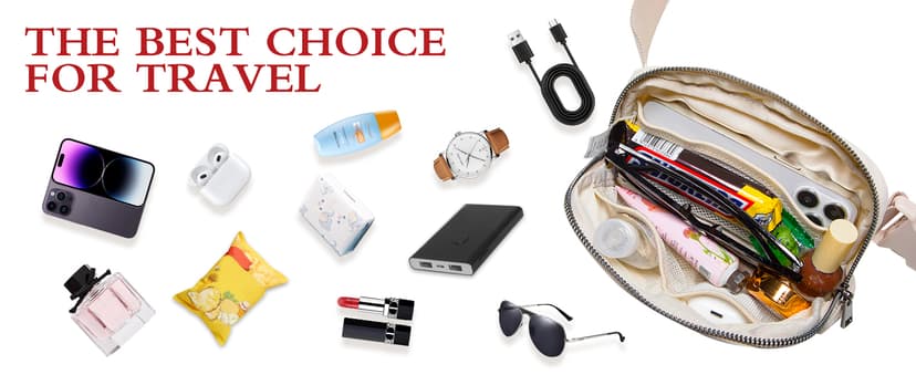 Belt Bag Fanny Pack Crossbody Bags for Women Fashion Waist Packs with Adjustable Strap Gifts for Women Men Teen Girls (Icing Blue)