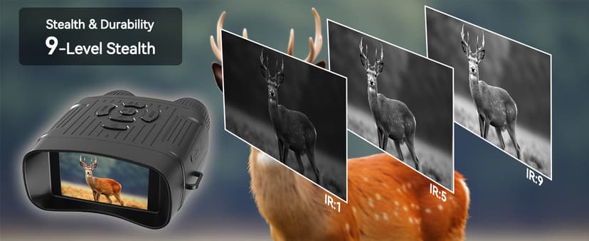 Night Vision Goggles,Night Vision Goggles for Adults Tactical Binoculars - Photo/Video Recording 1984FT Infrared Tech Gadgets Hunting Gifts for Men/Dad/Husband - Cool Tech Gift for Men