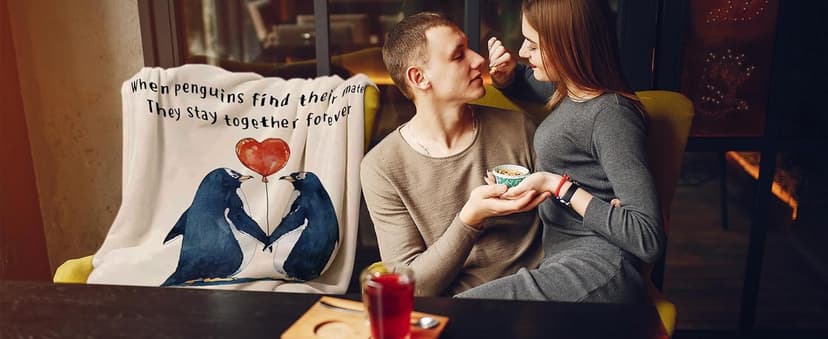 SteadStyle Gifts for Her Him, Wedding Anniversary Blanket for Women Men, Romantic I Love You, Birthday Gifts for Boyfriend Girlfriend, Wedding Gift for Wife Husband Couple 60'' x 50''