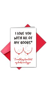 TQDaiker 1 Year Anniversary Card for Boyfriend, 1st Anniversary Card from Girlfriend, First Anniversary Card (You Survived 365 Days with Me)