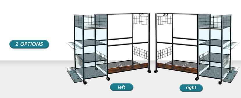 Golf Bag Organizer for Garage, Golf Accessories for Men Women, Golf Bag Stand, Golf Storage Organizer with 2 Hooks, Storage Rack for 2 Golf Bags, Sports Equipment Organize, Golf Club Holder