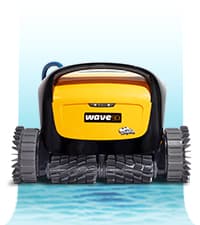 Dolphin Wave 90i Wi-Fi Automatic Robotic Pool Vacuum Cleaner Includes Caddy, Wall Climbing Scrubber Brush, Top Load Filters, Ideal for Commercial Pools up to 78 FT in Length
