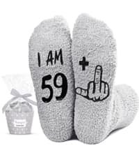 HAPPYPOP Birthday Gifts for Women - Funny Birthday Socks for Her in 50s