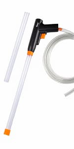 hygger 360GPH Electric Aquarium Gravel Cleaner, 5 in 1 Automatic Fish Tank Cleaning Tool Set Vacuum Water Changer Sand Washer Filter Siphon Adjustable Length 15W