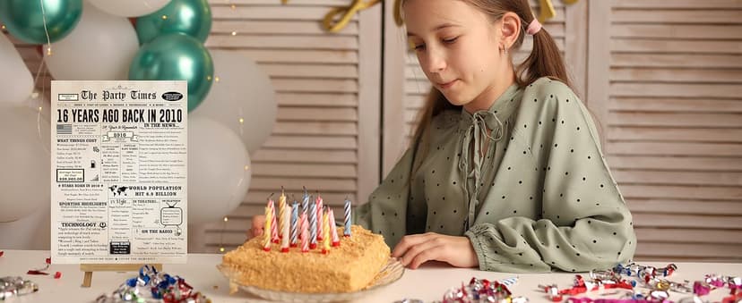 Huameigf Cool Gifts for 16 Year Old Girls Boys, Humor 16th Birthday Gifts Ideas for Girls Boys, Sweet 16th Birthday Card for Her Him, Happy 16 Birthday Decorations for Daughter Son