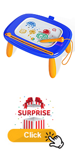 Kikidex Magnetic Drawing Board, Toddler Girl Toys for 1-2 Year Old, Doodle Board Pad Learning and Educational Toys for 1 2 3 Year Old Baby Kids Birthday Gift(Soft Pink)