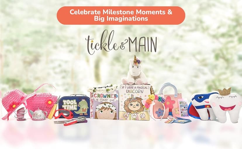 Tickle & Main Everybunny Prays Bunny Plush & Musical Prayer Toy for Christening Gifts for Girls - Pink, 7 in - Baby Dedication & Baptism Gifts for Girls with Illustrated Board Book