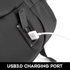 BANGE Men's Anti-Theft Backpack,Waterproof Fashion Travel Backpacks,High Tech Backpack with USB3.0 Charging Port,Business Laptop Backpack Fits 17.3 Inch Notebook…