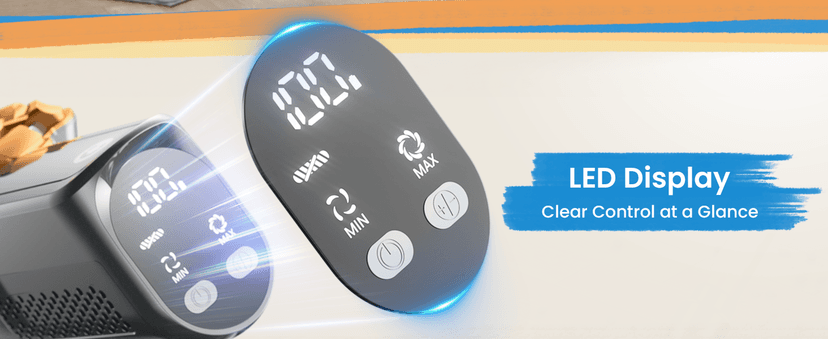 Cordless Vacuum Cleaner, 500W/45Kpa Vacuum Cleaners for Home with LED Display, 8 in 1 Lightweight Stick Vacuum with 60Min Runtime, Anti-tangle, Wall Mount Charging for HardFloor/Carpet/Pet Hair