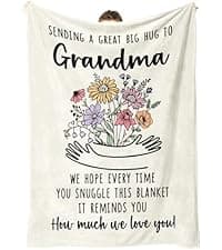 Afterprints Christian Gifts for Women, Christian Blanket with Flowers, Birthday Gifts for Women, Inspirational, Religious Gifts for Sister, Friend, Daughter, Mom, Soft Throw Blankets 50'' x 60''