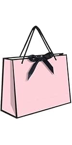 13" Birthday Gift Bag with Card Envelope Sticker Bow Ribbon and Tissue papers for Women Girls Design with Handles,13th-100th (EST.1975 50th, 13" W x 10.5" H x 4.3" D)