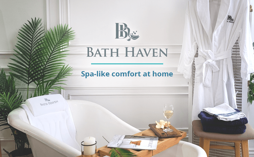 Bath Haven Bath Pillow for Bathtub - Full Body Mat & Cushion Headrest for Women and Men, Luxury Pillows for Neck and Back in Shower Tub or Jacuzzi - Powerful Suction Cups - Spa Accessories (Classic)