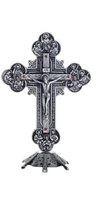 KOMI Pink Enamel Baby Wall Cross Christening Gifts Praying Girl Cross Christening and Dedication Baptismal Gifts from Godparents