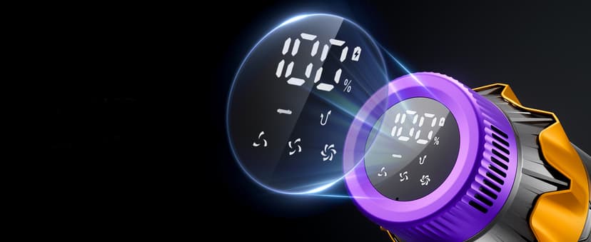 Cordless Vacuum Cleaner, 600W 50KPA 70 Mins Vacuum Cleaners for Home, Self-Standing Cordless Vacuum with Charging Dock Station, LED Display, Upgraded Anti-Tangle Stick Vacuum for Pet Hair/Carpet/Floor