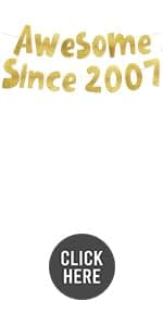 18 Slaps No Cap Gold Glitter Banner - 18th Birthday Party Supplies, Ideas, Gifts and Decorations