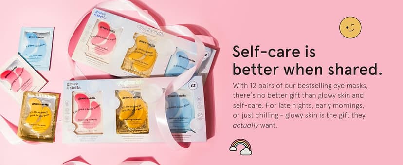 grace & stella Under Eye Patches (12 pairs) Eye Masks for Puffy Eyes and Dark Circles - Birthday Gifts for Women, Bachelorette Party Favors, Bridesmaid, Self Care and Relaxation Gifts for Her - Vegan