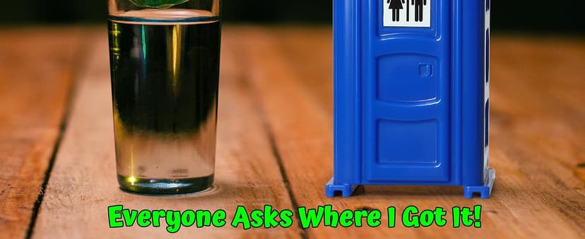 American Designed & Owned, Original Porta Potty Shot Glasses Gag Gift for Men, Top Choice for Number 2 Humor, Funny Shot Glass, White Elephant Gift, Secret Santa and Shot Glass Collectors