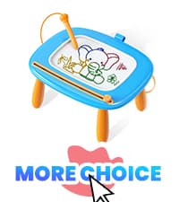 Toddlers Toys Ages 1-3, Magnetic Drawing Board, Doodle Board Pad Learning and Educational Toys for 18 Months Baby 1-3 Yr Kids Birthday Gifts - Blue