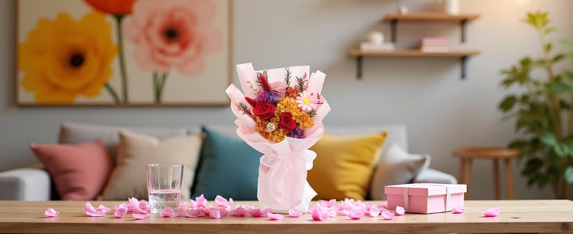 lovenfold Flowers for Delivery,Preserved Flowers Bouquets,Purple Rose Bouquets That Last 1-3 Years,Birthday Flowers Gifts for Women Mom Grandma Wife Friends