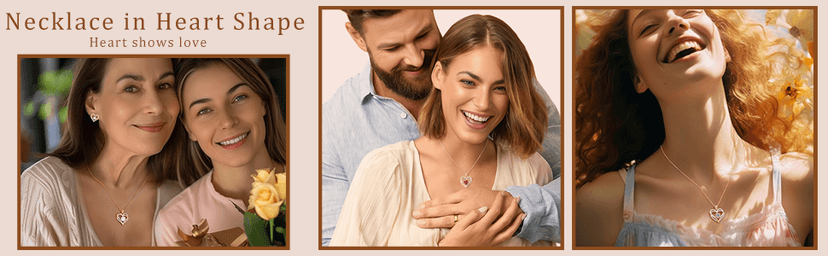 Preserved Red Rose Gift Box with Heart Necklace Eternal Real Rose Dainty Love Pendant Romantic Gift for Women on Anniversary, Birthday, Valentine’s Day