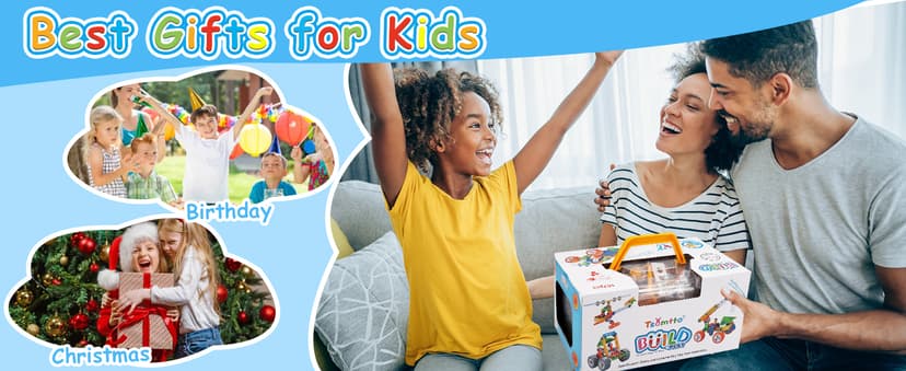 10 in 1 STEM Toys for 4 5 6 7 8+ Year Old Boy Girl Birthday Gifts Building Toys for Kids Ages 4-8 5-7 6-8 Preschool Educational Stem Activities for Boys 3-5 4-6 8-10 Creative Games Christmas Idea Gift